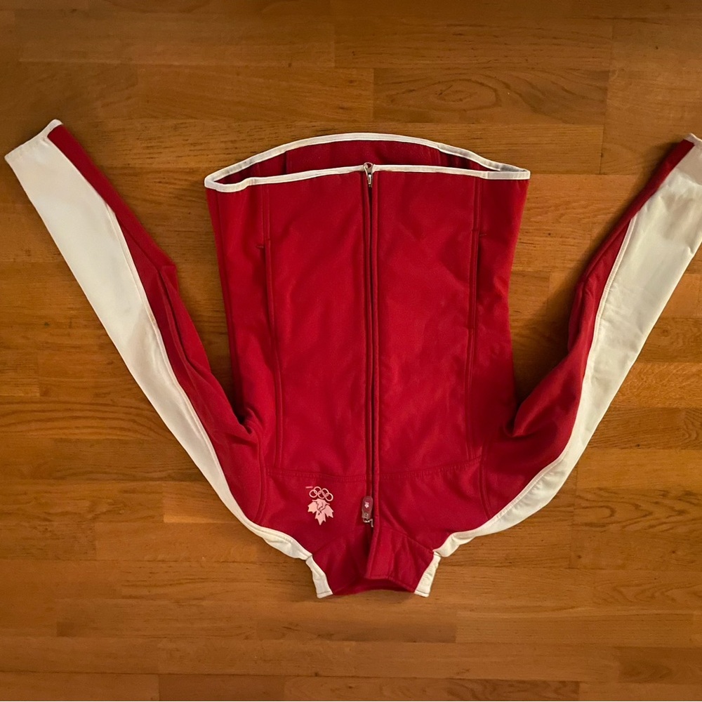 Red and White Women's Ski Jacket